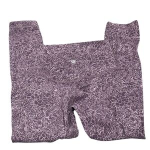 Lululemon Purple Floral Leggings